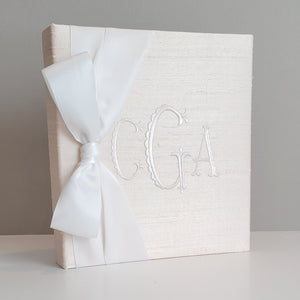 Baby Memory Book - Ballerina Silk (w/ SATIN Bow) by AP Creations in Tuscaloosa, paper gift main product photo