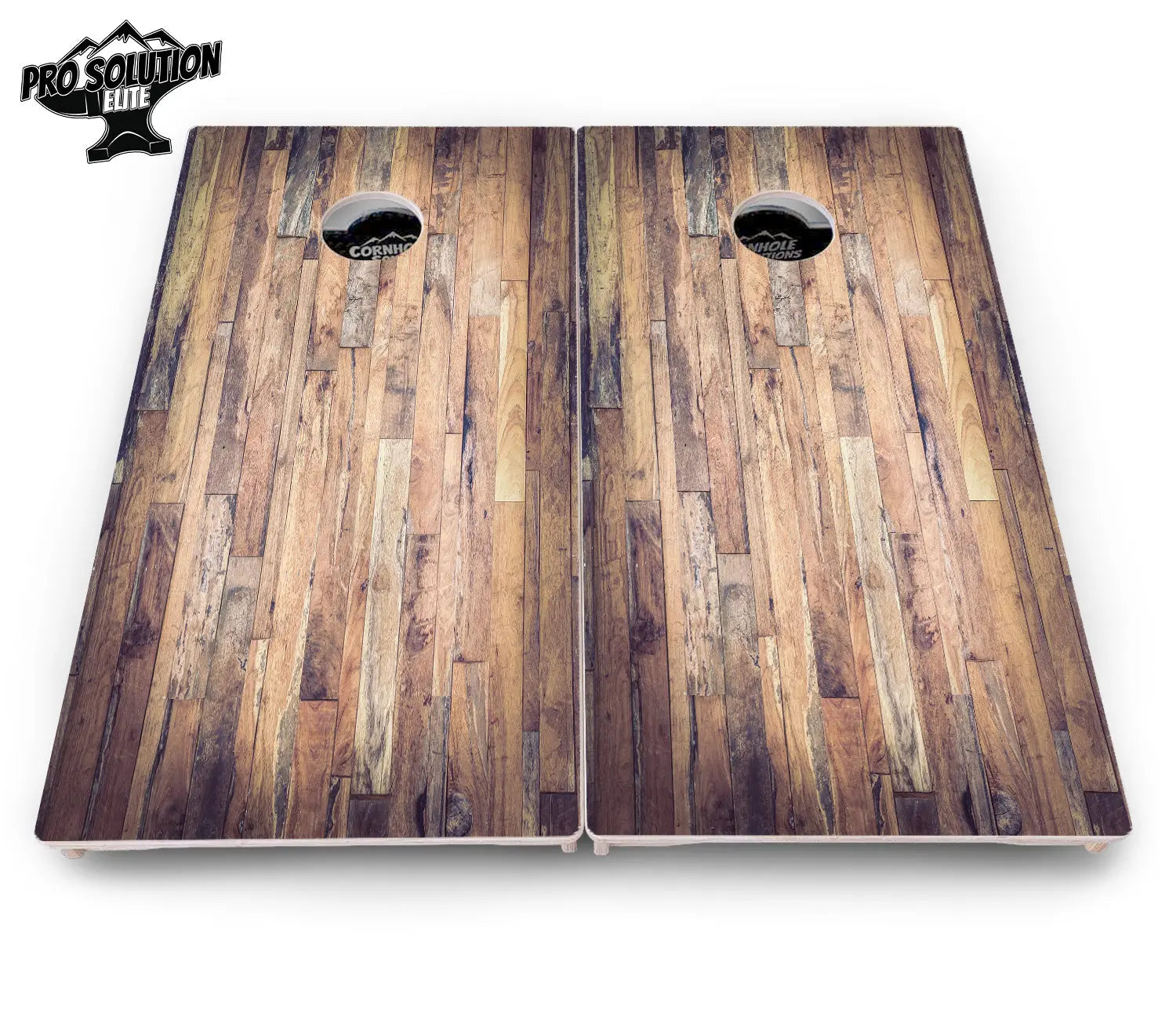 Barnwood Planks Cornhole Boards - Pro Solution Elite Series by Cornhole Solutions, custom cornhole board detail photo 4