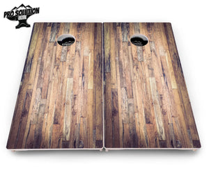 Barnwood Planks Cornhole Boards - Pro Solution Elite Series by Cornhole Solutions, custom cornhole board detail photo 4