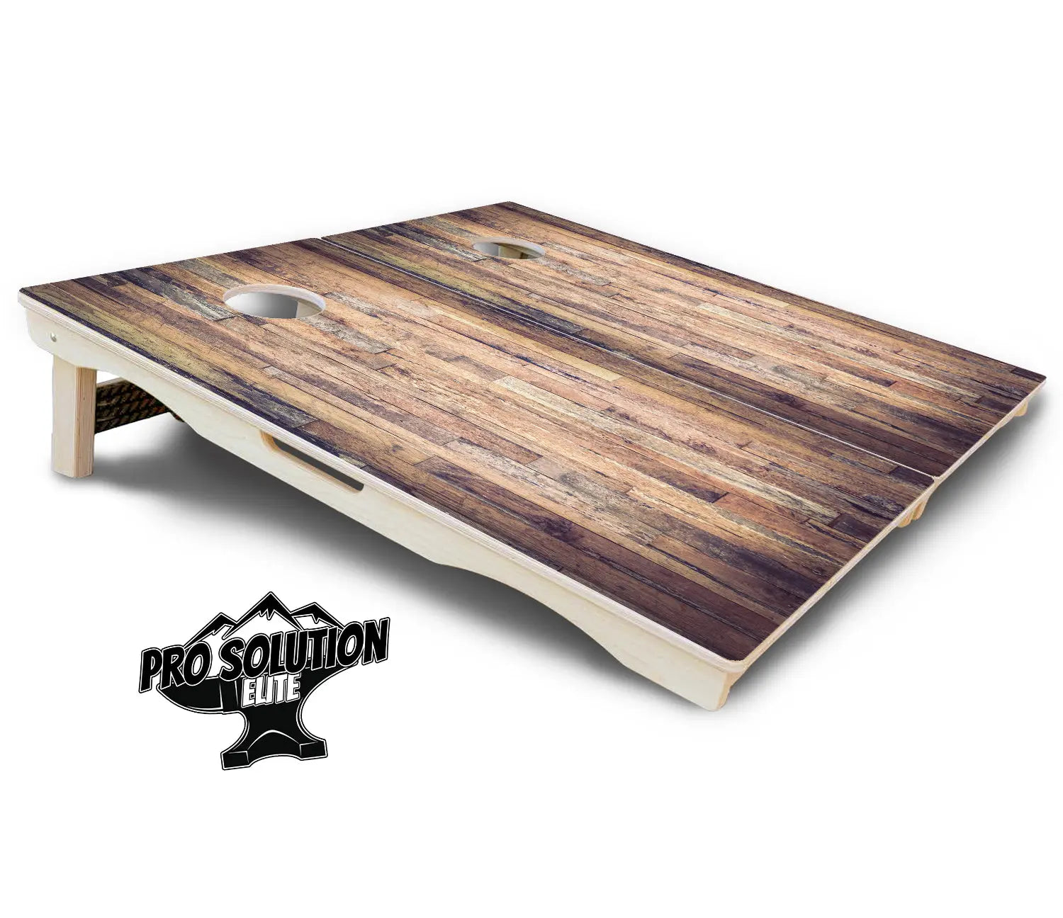Barnwood Planks Cornhole Boards - Pro Solution Elite Series by Cornhole Solutions, custom cornhole board detail photo 5