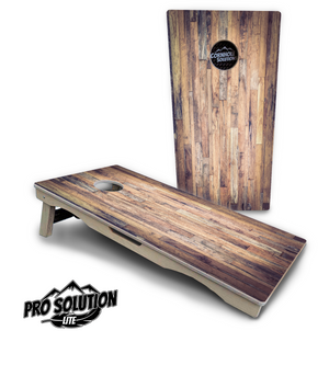 Barnwood Planks Cornhole Boards - Pro Solution Lite Series by Cornhole Solutions, custom cornhole board detail photo 4