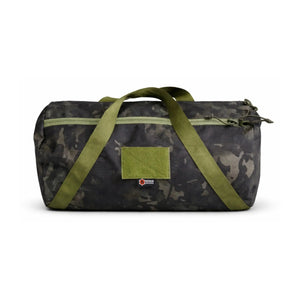 Barrel Duffle Bag 1000D by Recycled Firefighter, handmade leather goods detail photo 3
