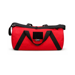 Barrel Duffle Bag 1000D by Recycled Firefighter, handmade leather goods detail photo 5