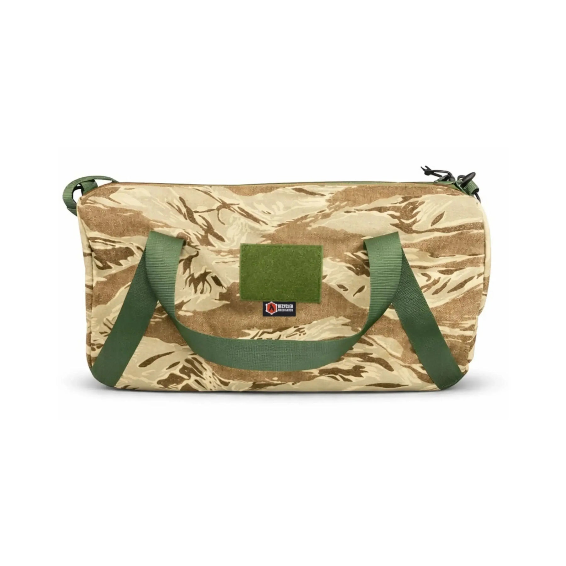 Barrel Duffle Bag 1000D by Recycled Firefighter, handmade leather goods detail photo 6
