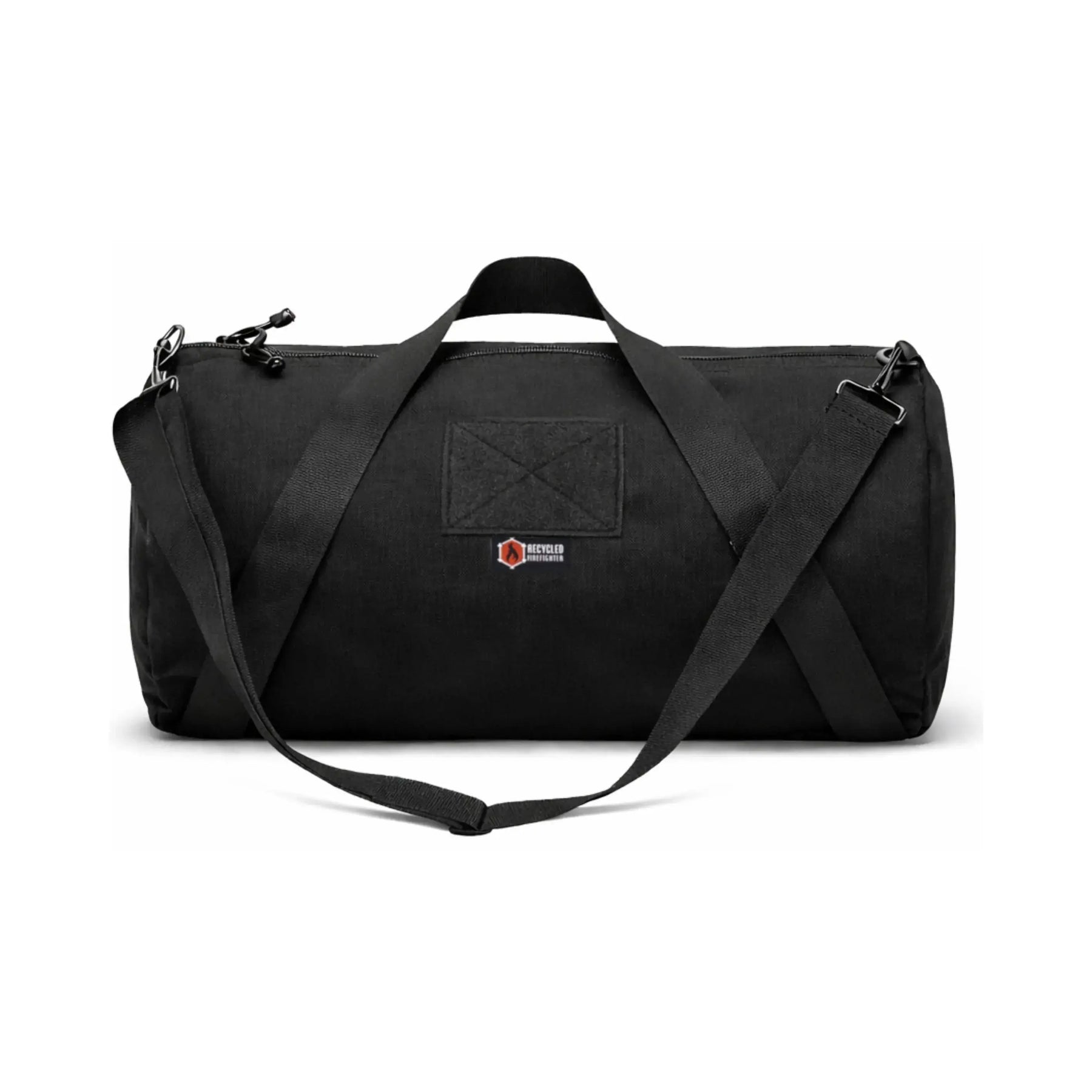 Barrel Duffle Bag 1000D by Recycled Firefighter, handmade leather goods detail photo 11