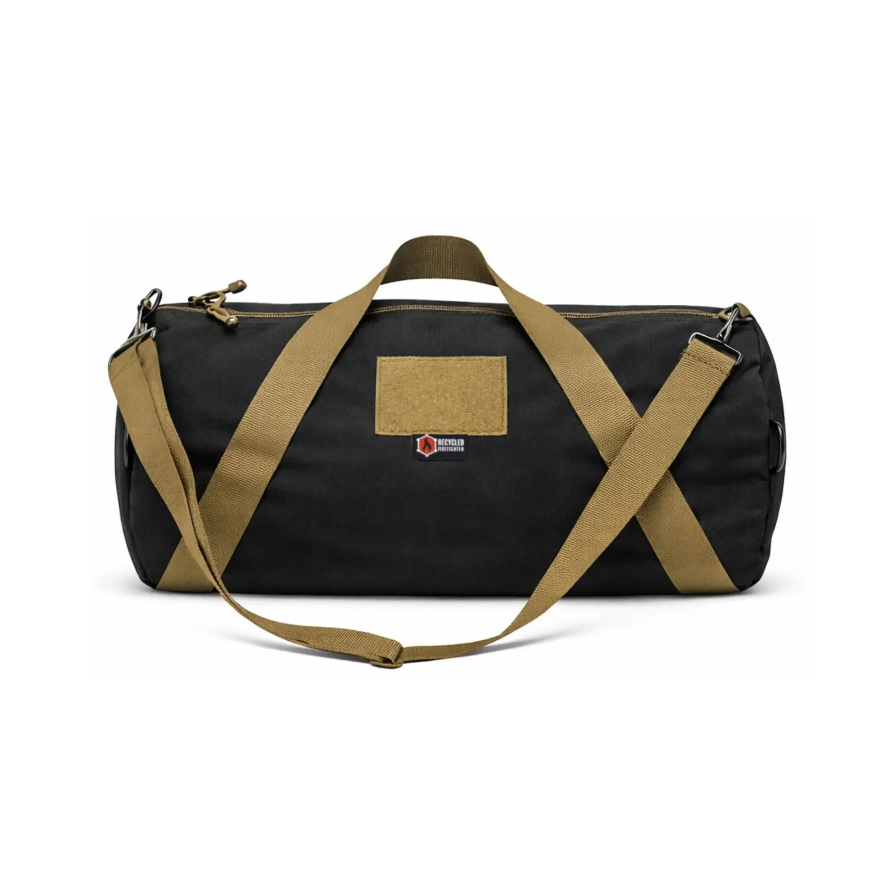 Barrel Duffle Bag 1000D by Recycled Firefighter, handmade leather goods detail photo 12