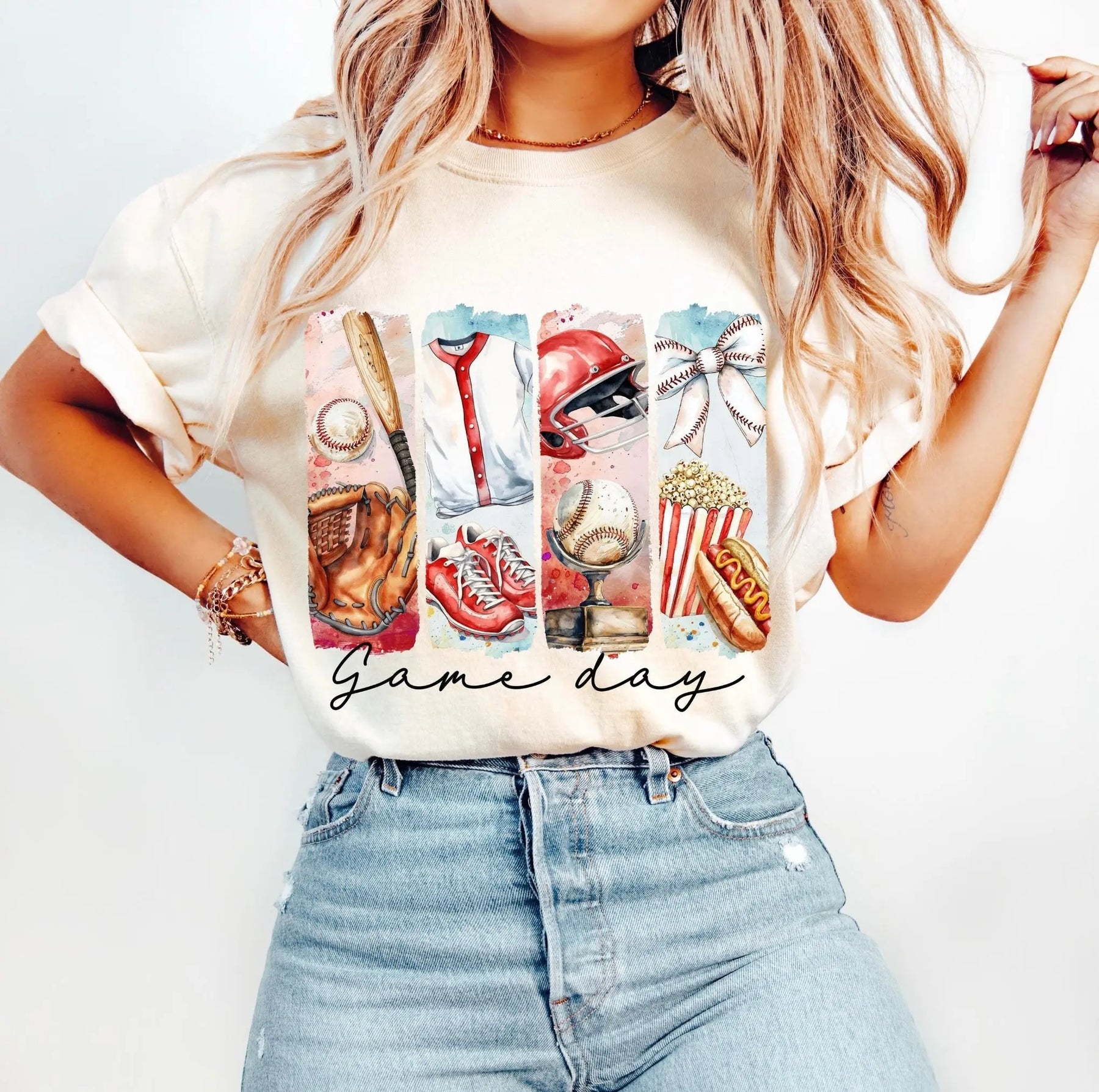 Baseball Game Day Shirt by Southern Backroad Tees LLC, Southern lifestyle apparel main product photo