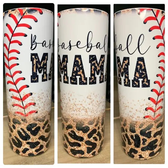 Baseball Mama Tumbler by Southern Backroad Tees LLC, custom drinkware main product photo