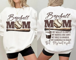 Baseball Mom by Southern Backroad Tees LLC, graphic tee main product photo