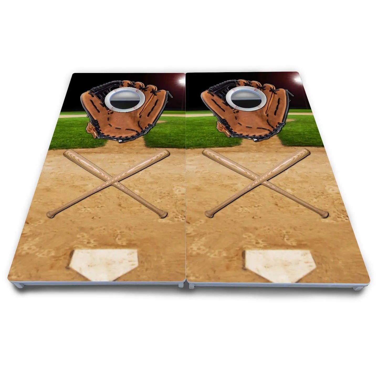 Baseball Theme Cornhole Boards - All Weather Series by Cornhole Solutions, custom cornhole board detail photo 4