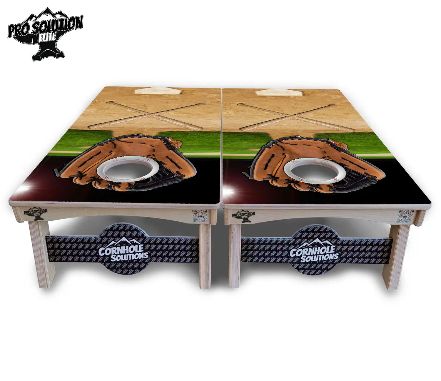 Baseball Theme Cornhole Boards - Pro Solution Elite Series by Cornhole Solutions, custom cornhole board detail photo 3