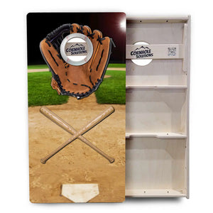 Baseball Theme Cornhole Boards - Professional Tournament Series by Cornhole Solutions, custom cornhole board detail photo 4