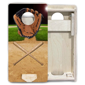 Baseball Theme - Mini or Vacation Size Boards by Cornhole Solutions, custom cornhole board detail photo 6