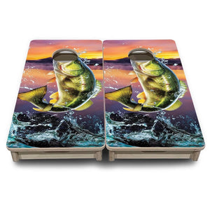 Basshole - Mini or Vacation Size Cornhole Boards by Cornhole Solutions, custom cornhole board detail photo 2