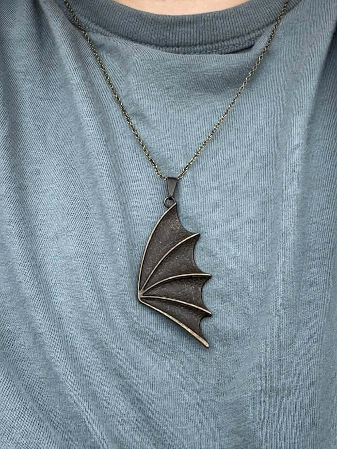 Bat Wing Necklace | Gothic Fantasy Jewelry Gift