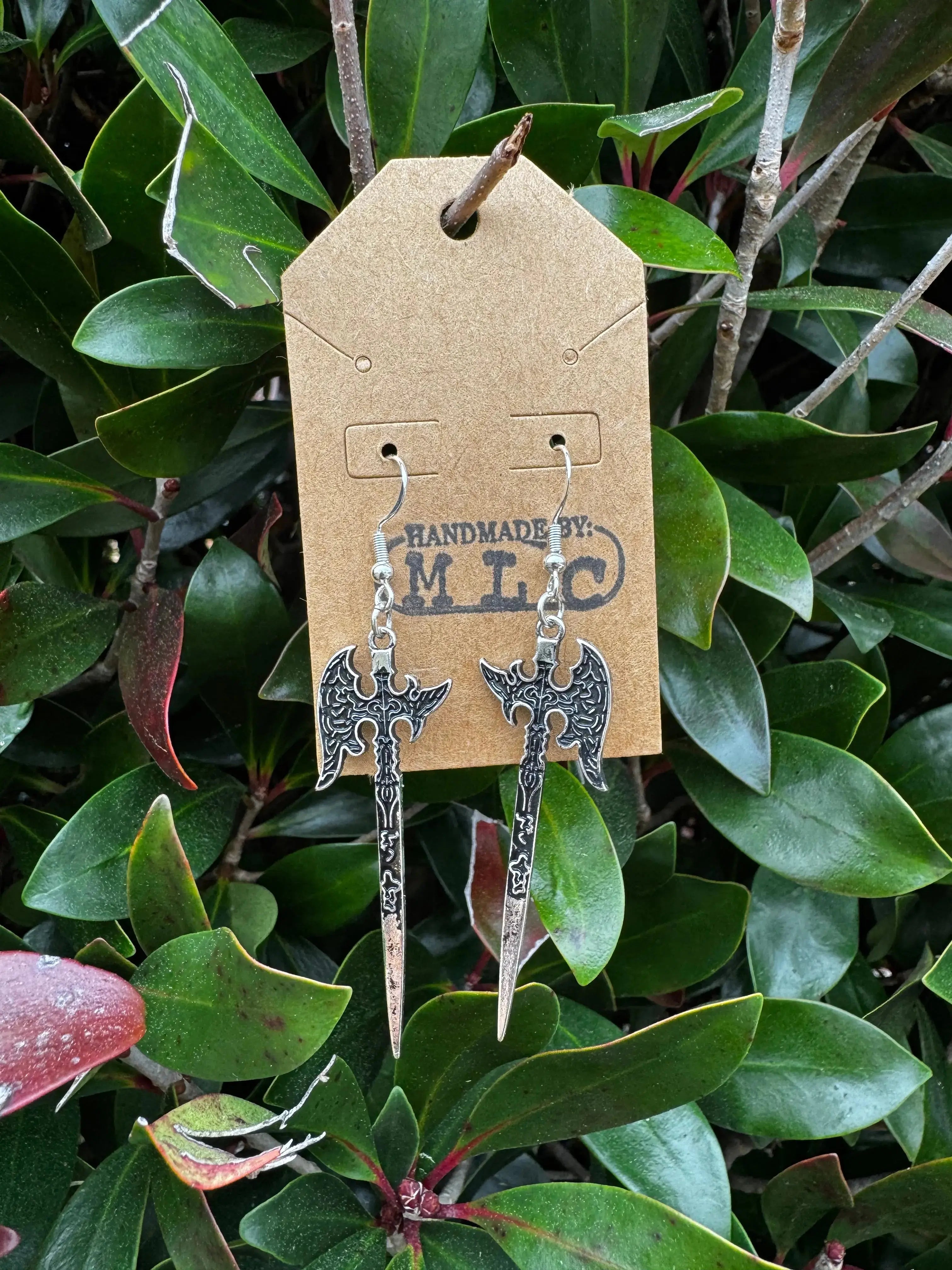 Battle Axe Earrings Mushroom Lady Co