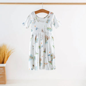 Bayou Birthday Organic Cotton Dress for Kids Nola Tawk