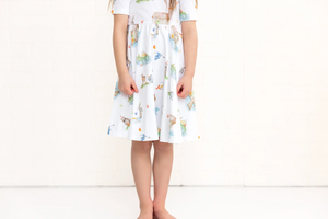 Bayou Birthday Organic Cotton Dress for Kids Nola Tawk