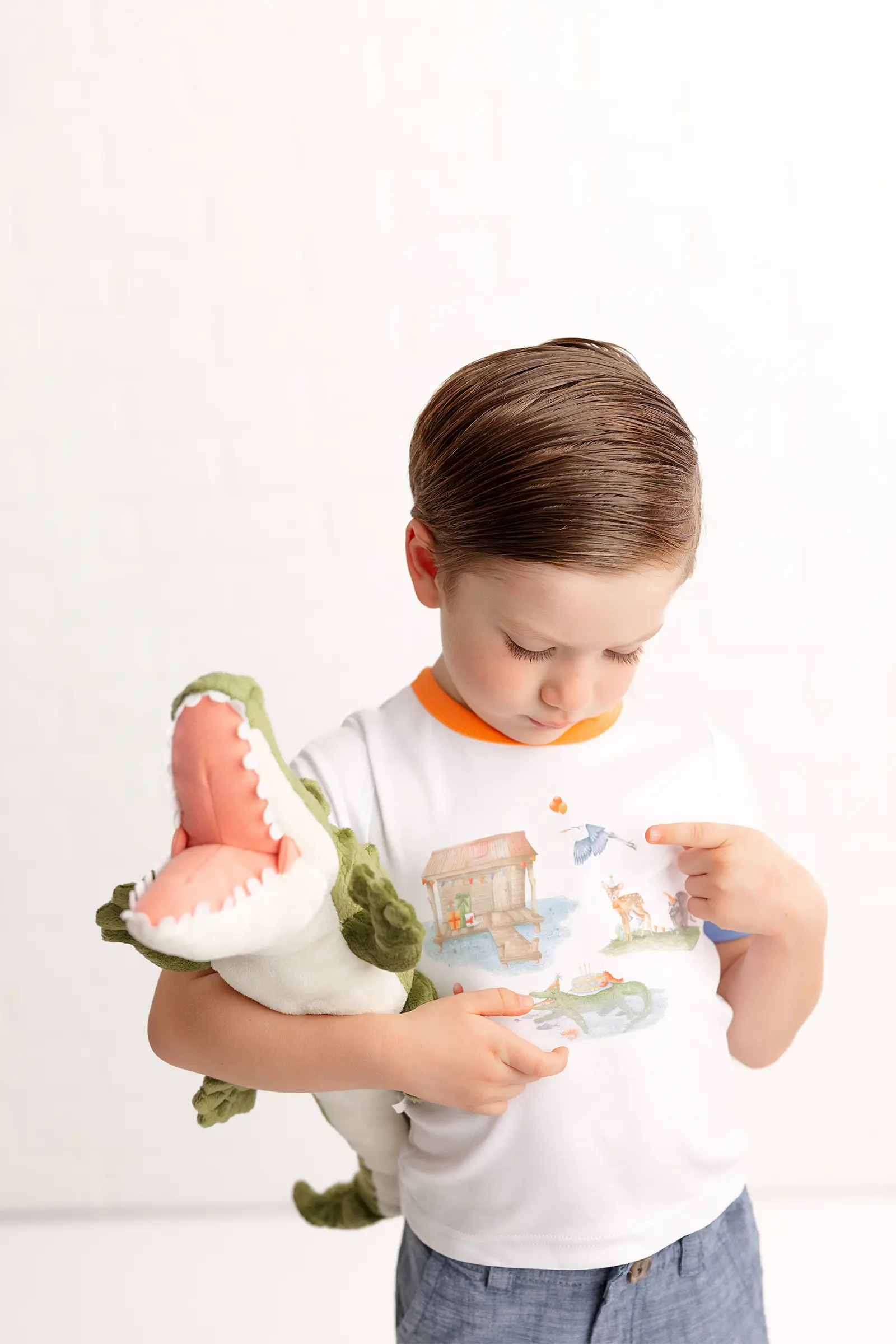 Bayou Birthday Organic Cotton Kids Tshirt by Nola Tawk, Southern lifestyle apparel detail photo 4