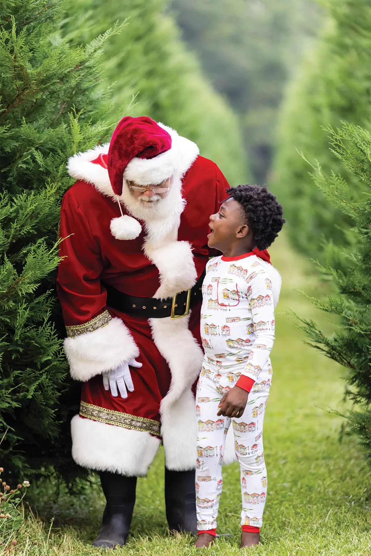 Bayou Wonderland Organic Cotton Christmas Kids Pajamas by Nola Tawk, Southern food gift detail photo 4