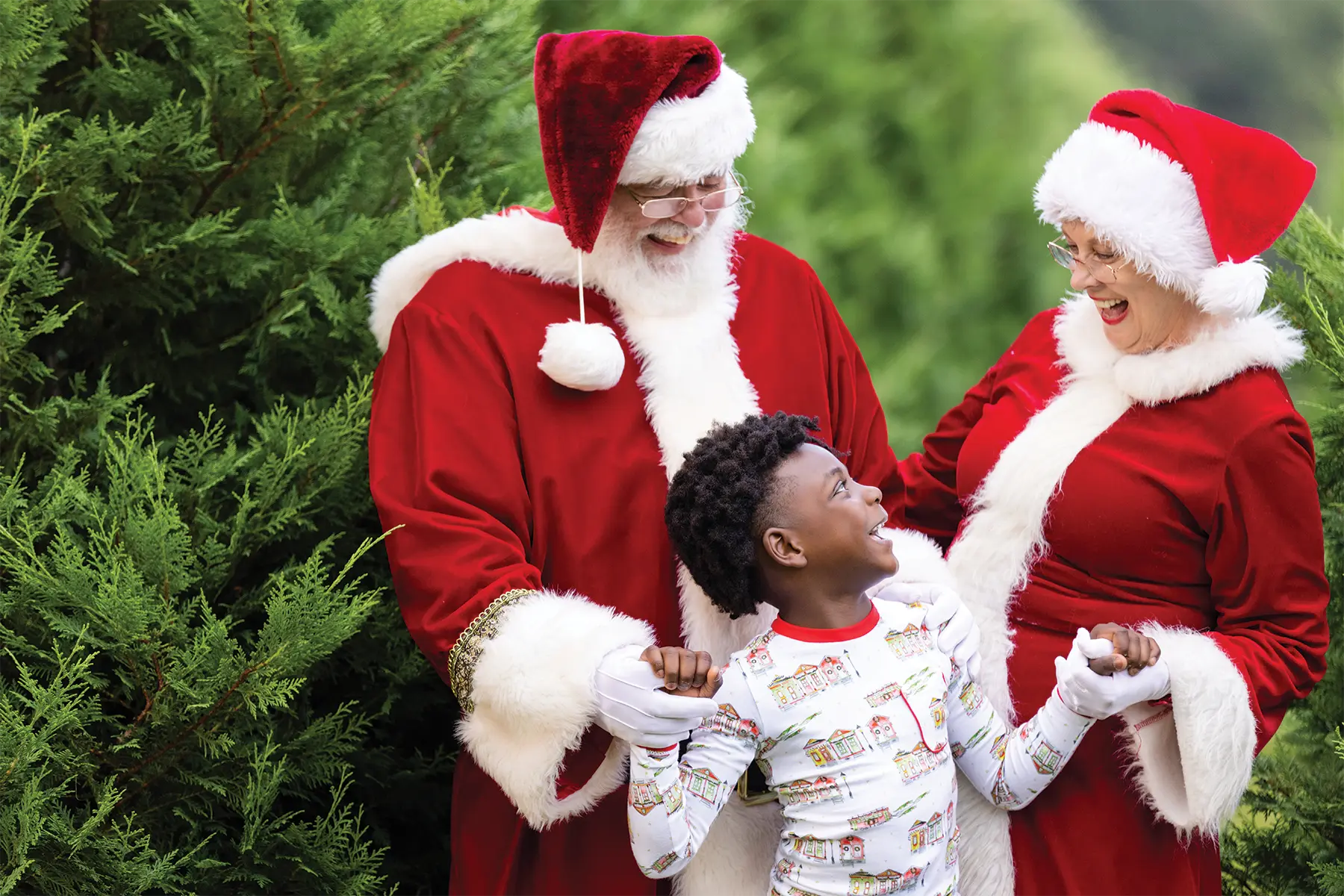 Bayou Wonderland Organic Cotton Christmas Kids Pajamas by Nola Tawk, Southern food gift detail photo 5