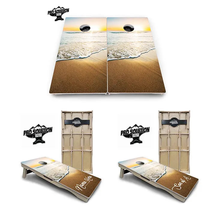 Beach Sunset Cornhole Boards - Pro Solution Elite Series Cornhole Solutions