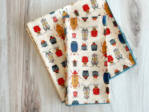 Beetle Cloth Napkins, set of four by Dot and Army, cloth napkins detail photo 2