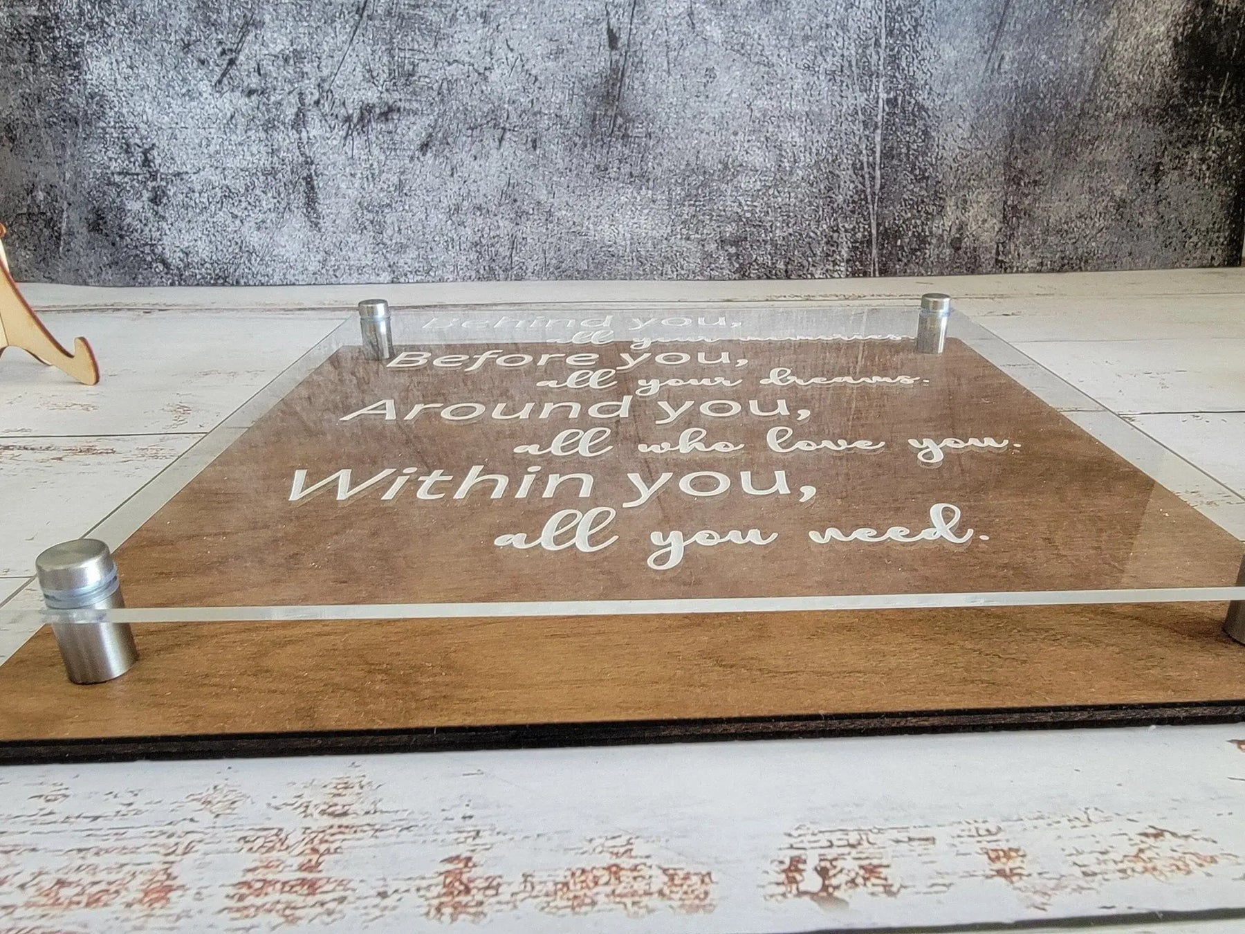 Behind you Quote Plaque by EverLee Creations, Southern home decor detail photo 6