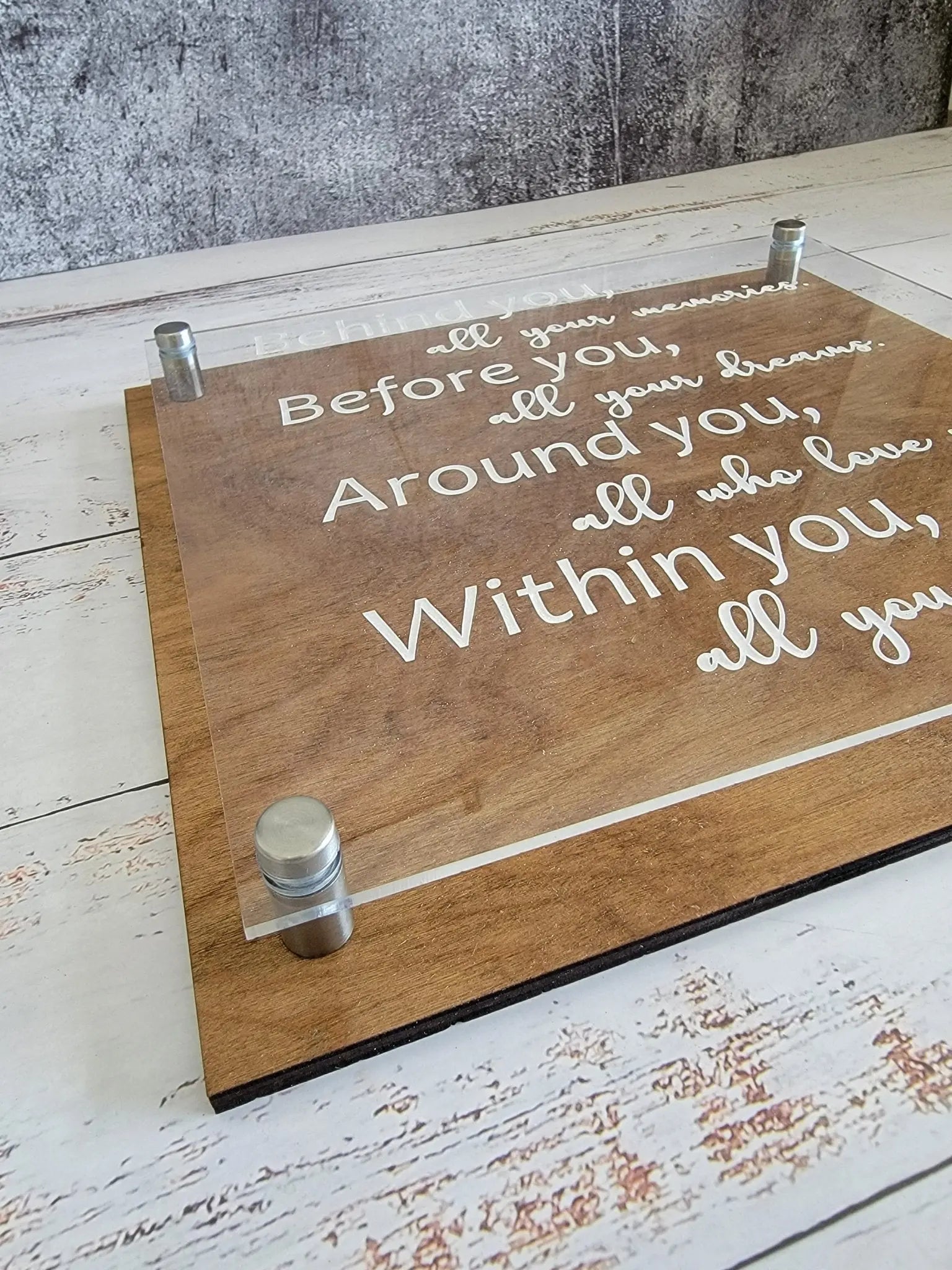 Behind you Quote Plaque by EverLee Creations, Southern home decor detail photo 7