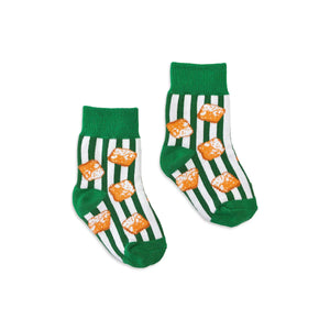 Beignet All Day Baby & Toddler Socks by Nola Tawk, children's boutique clothing detail photo 2