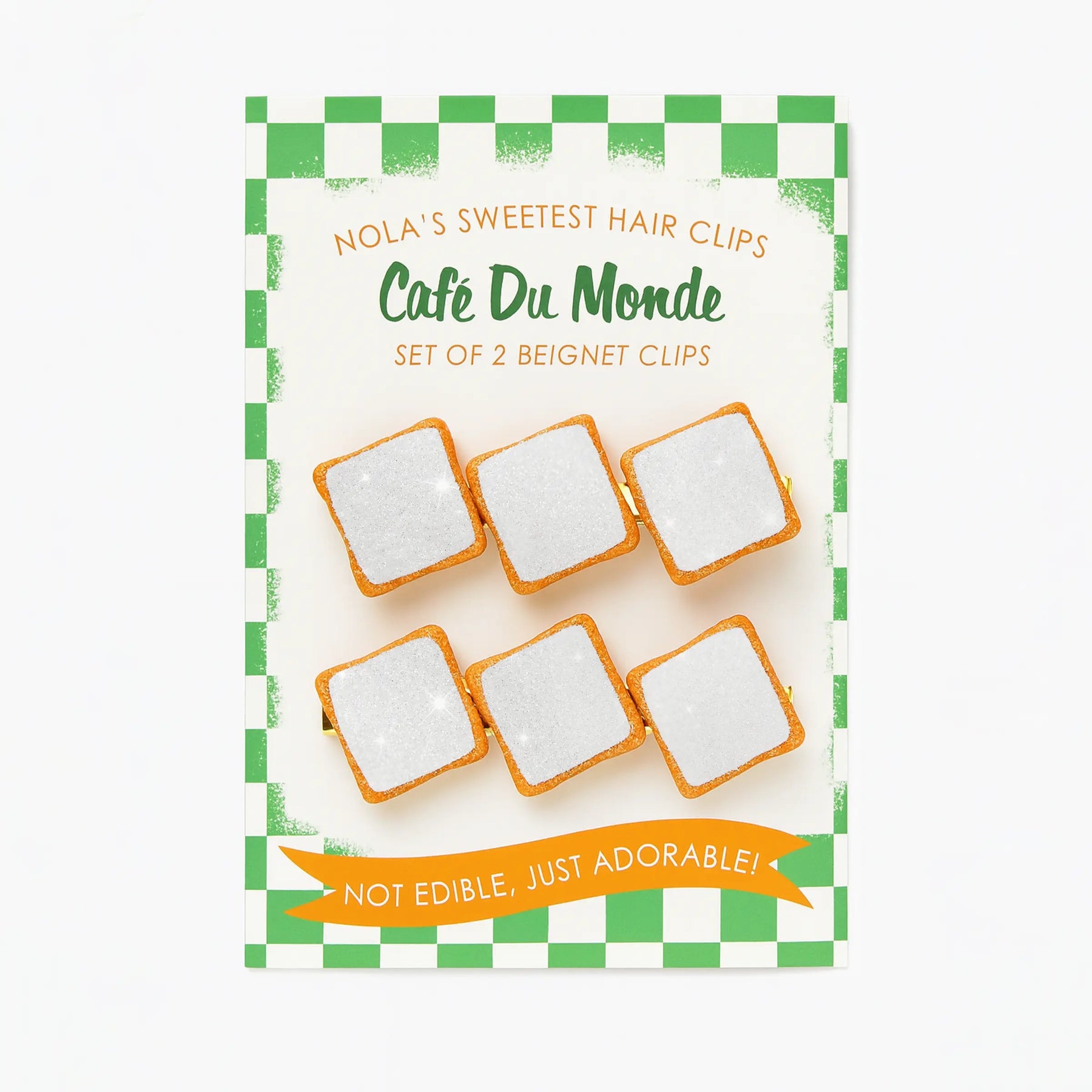 Beignet Hair Clips, Set of 2 by Nola Tawk, natural skincare main product photo