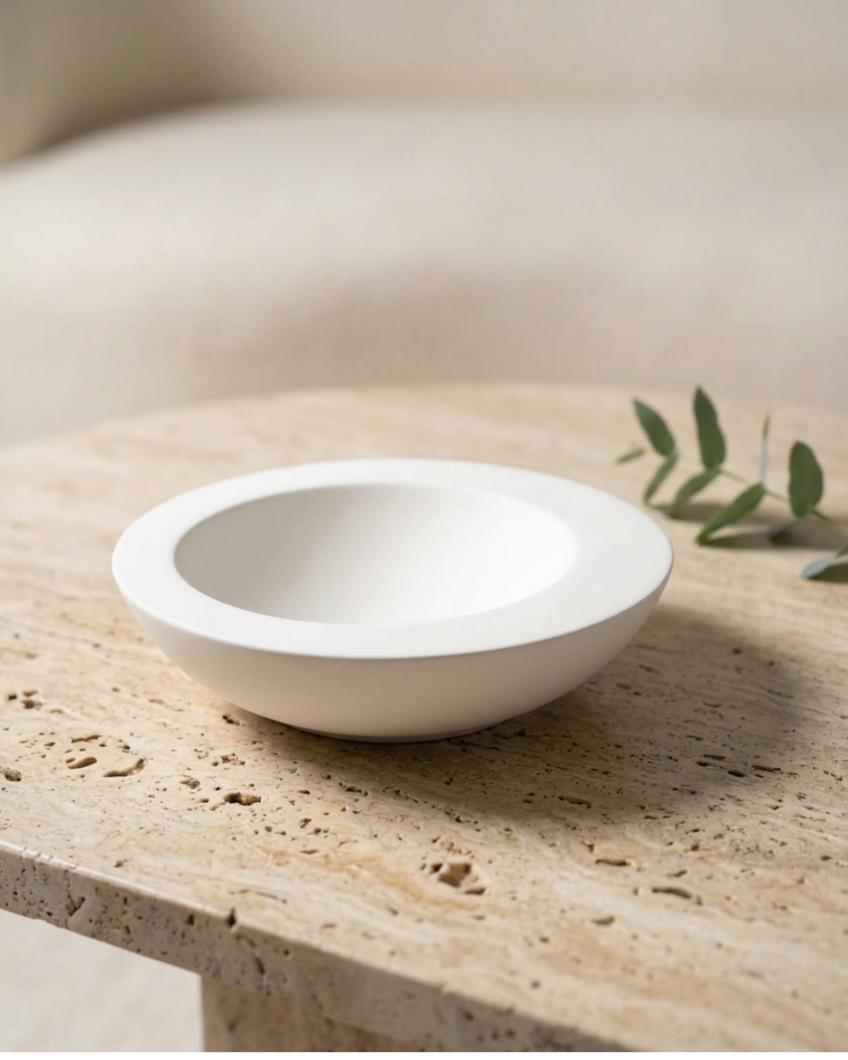 Abstract matte decorative bowl by Believe Candle – product view 3