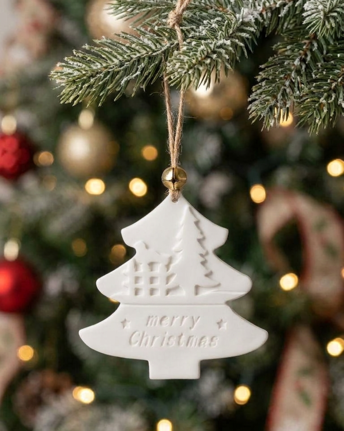Handcrafted ceramic Christmas ornaments by Believe Candle – image 1