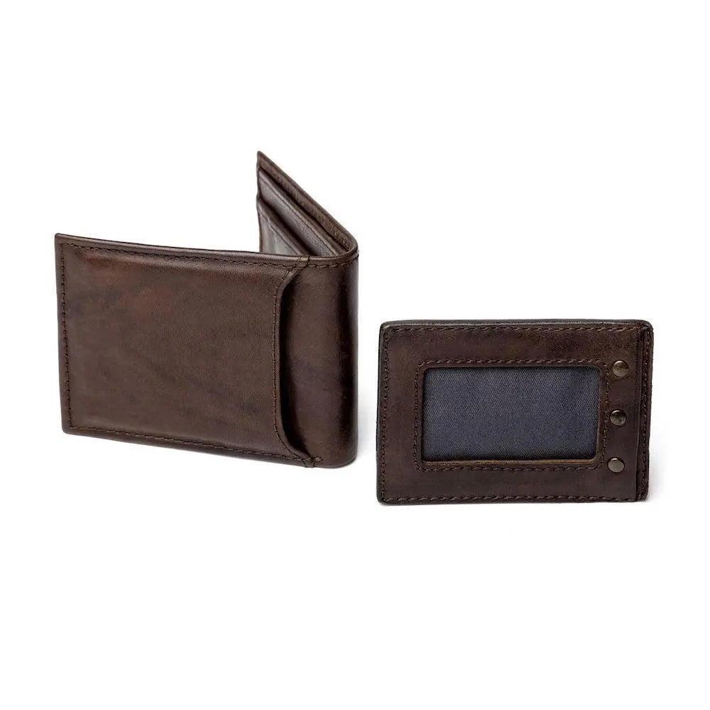 Benjamin Leather Bifold with Front Pocket Wallet Mission Mercantile Leather Goods