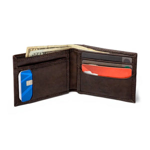 Benjamin Leather Bifold with Front Pocket Wallet Mission Mercantile Leather Goods