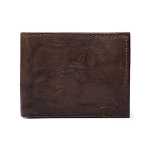 Benjamin Leather Bifold with Front Pocket Wallet Mission Mercantile Leather Goods