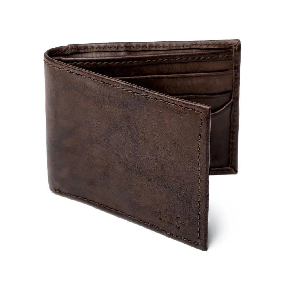 Benjamin Leather Bifold with Front Pocket Wallet Mission Mercantile Leather Goods