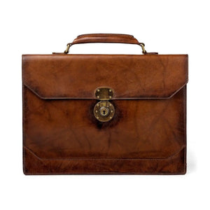 Benjamin Leather Briefcase Mission Mercantile Leather Goods