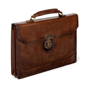 Benjamin Leather Briefcase Mission Mercantile Leather Goods