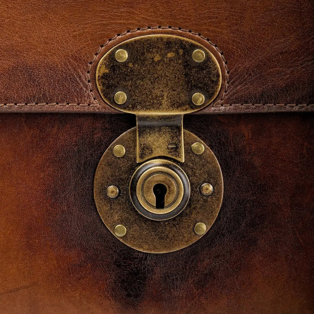 Benjamin Leather Briefcase Mission Mercantile Leather Goods