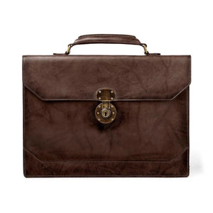 Benjamin Leather Briefcase Mission Mercantile Leather Goods