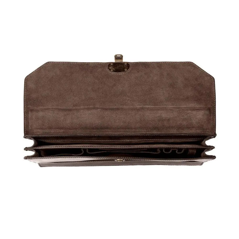 Benjamin Leather Briefcase Mission Mercantile Leather Goods