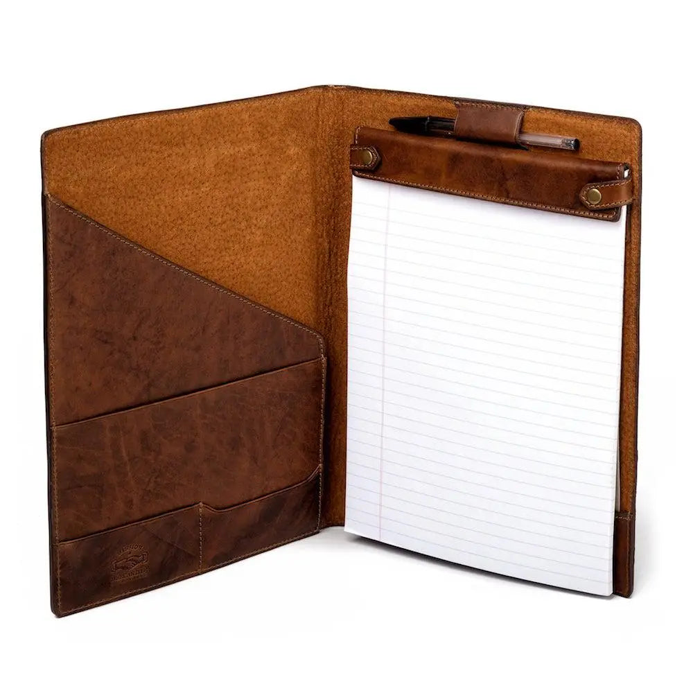 Benjamin Leather Padfolio by Mission Mercantile Leather Goods, Southern food gift detail photo 7