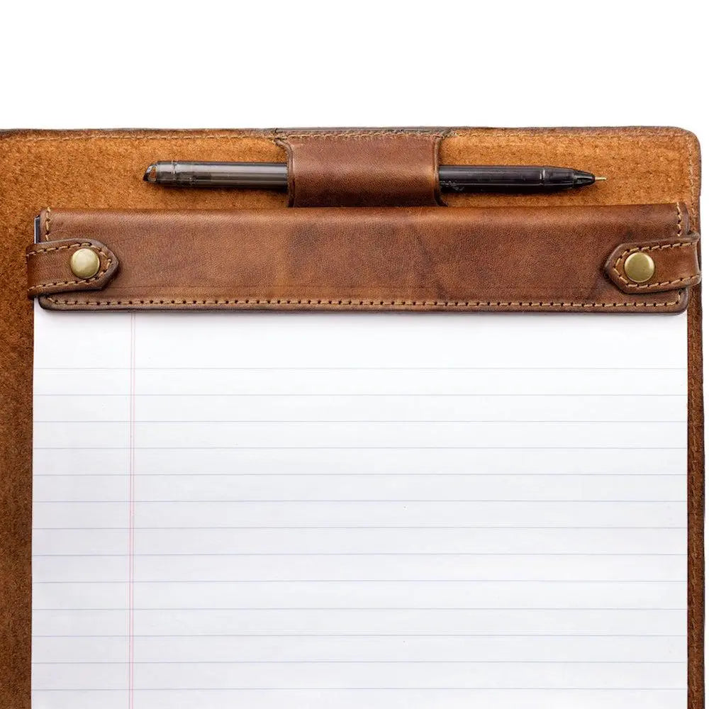 Benjamin Leather Padfolio by Mission Mercantile Leather Goods, Southern food gift detail photo 8