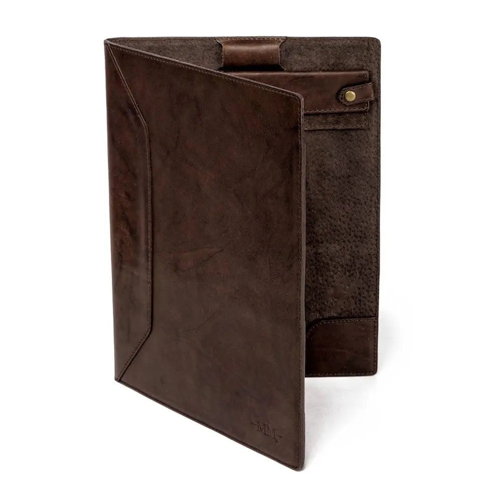 Benjamin Leather Padfolio by Mission Mercantile Leather Goods, Southern food gift detail photo 9
