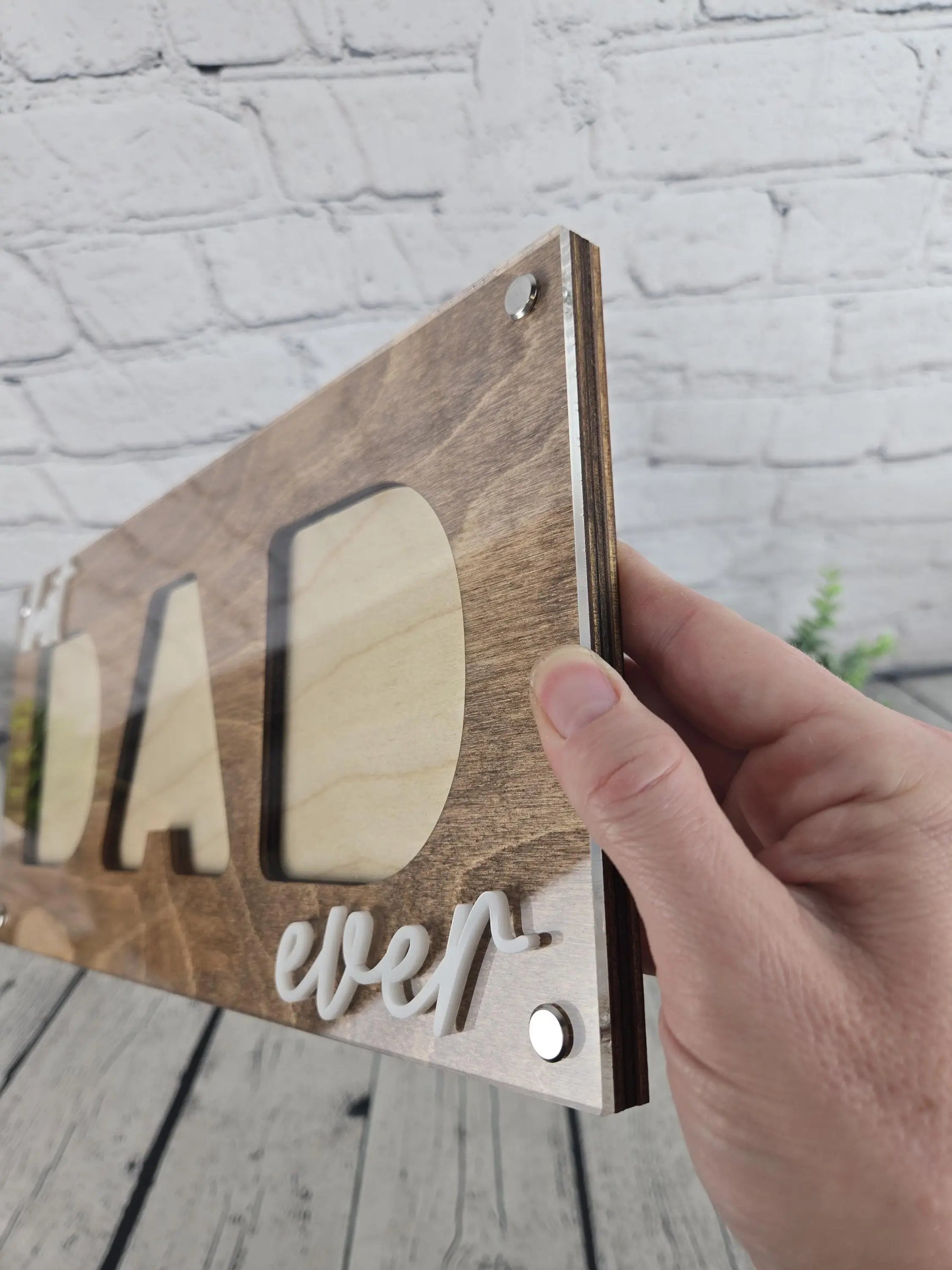 Best Dad Ever Picture Frame by EverLee Creations, Southern home decor detail photo 2
