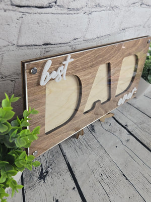 Best Dad Ever Picture Frame by EverLee Creations, Southern home decor detail photo 4