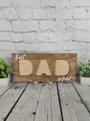 Best Dad Ever Picture Frame by EverLee Creations, Southern home decor detail photo 5
