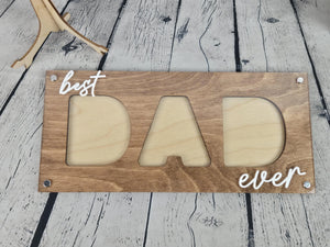 Best Dad Ever Picture Frame by EverLee Creations, Southern home decor detail photo 6