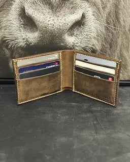 Bi-Fold Wallet by Kw Leatherworks, handmade leather goods main product photo